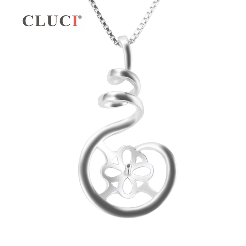 Pearl Trim Chain - Cluci 925 pingente de prata esterlina