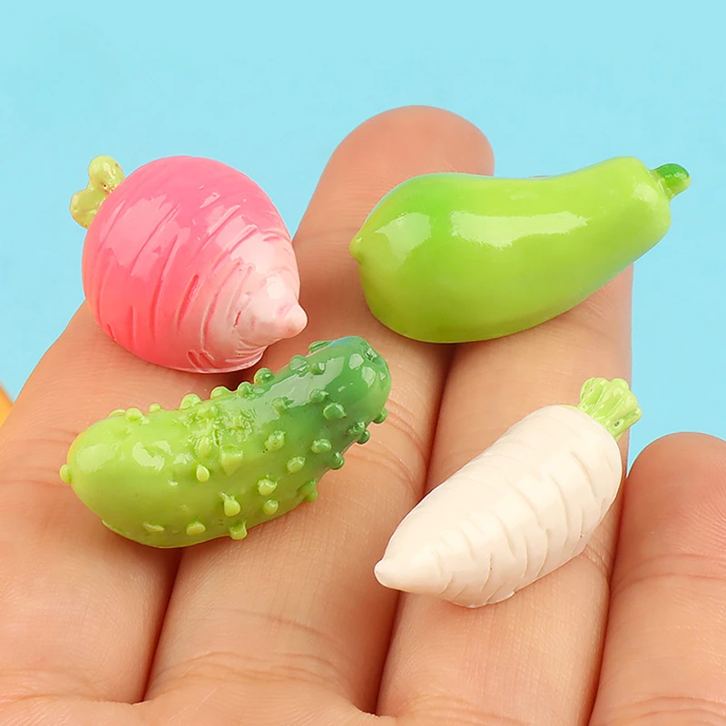 Christmas Craft Embellishment - Miniaturas de Resina Kawaii: Vegetais Artificiais