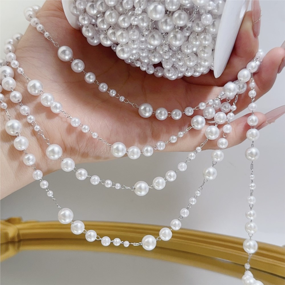 1 metro 3-8mm contas de pérola - Pearl Trim Chain avaliação e preço