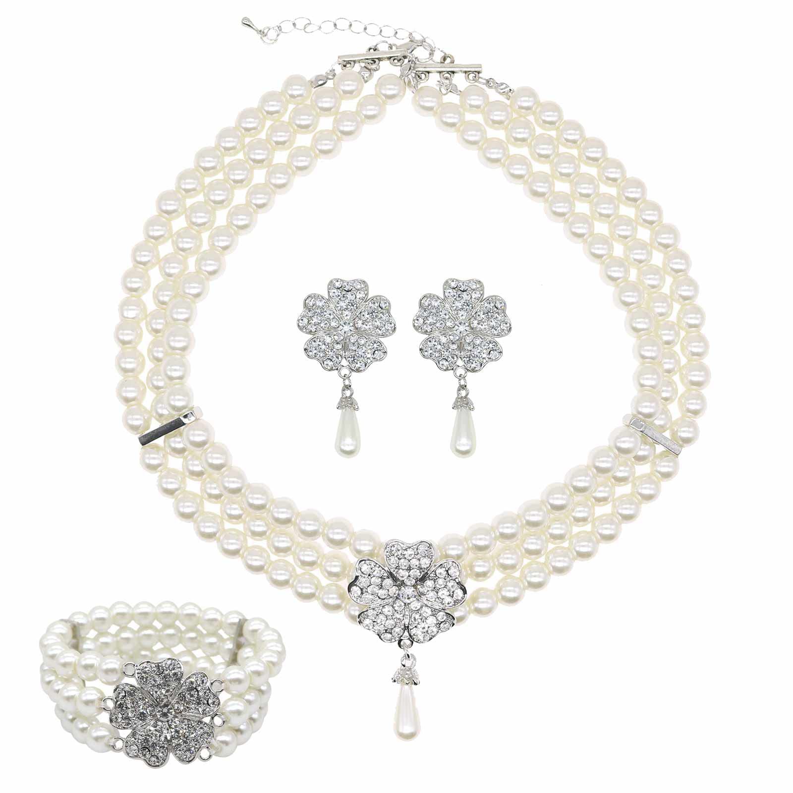 1920s1950s Imitation Pearl Nec - Pearl Trim Chain avaliação e preço