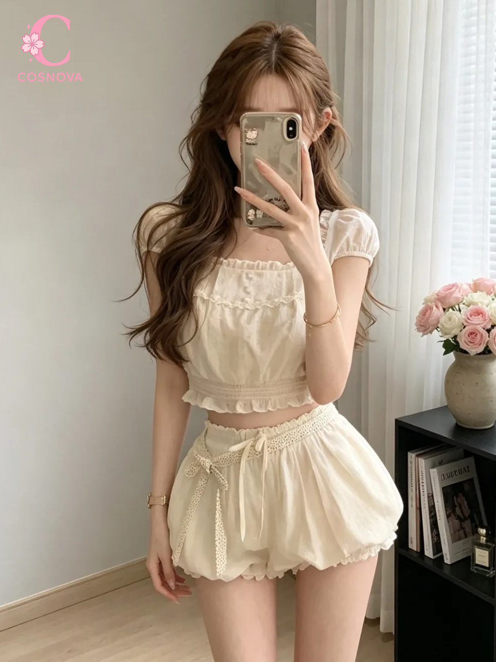 Conjunto de Verão Coquette Doc - Elastic Lace Trim avaliação e preço