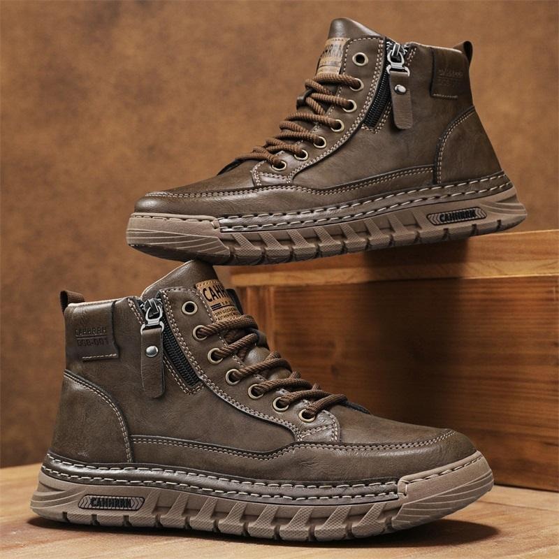 Botas masculinas de couro de c - Guipure Lace Panel avaliação e preço