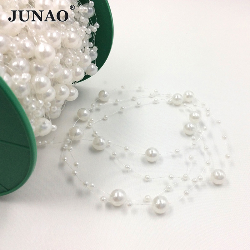 Junao 20 metros 3 + 8mm branco - Pearl Trim Chain avaliação e preço
