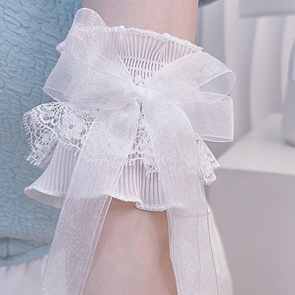 Elastic Ruffled Lace Arm Warme - Elastic Lace Trim avaliação e preço