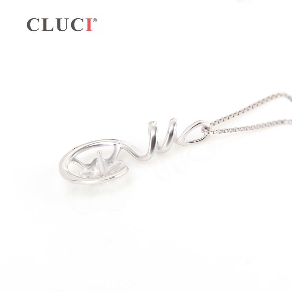 Cluci 925 pingente de prata es - Pearl Trim Chain avaliação e preço