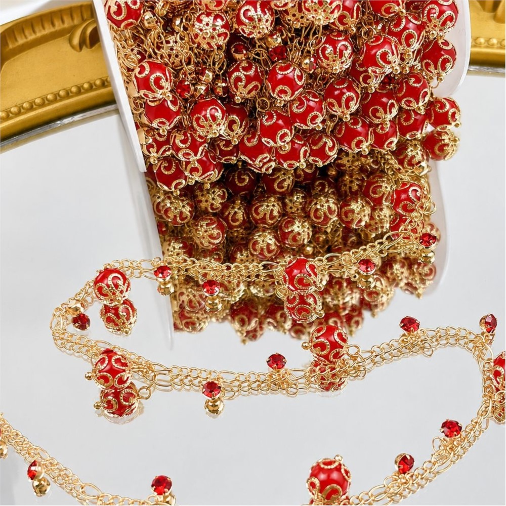 Corrente de Latão com Pingente - Pearl Trim Chain avaliação e preço