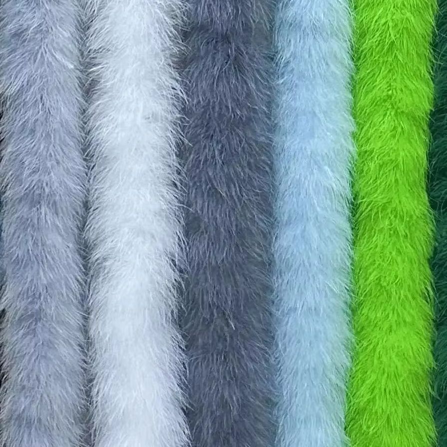 Franja de Plumas Naturais de M - Feather Trim Marabou avaliação e preço