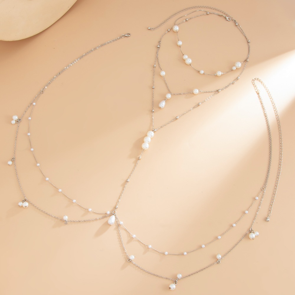 Colar de Pérolas de Imitação M - Pearl Trim Chain avaliação e preço