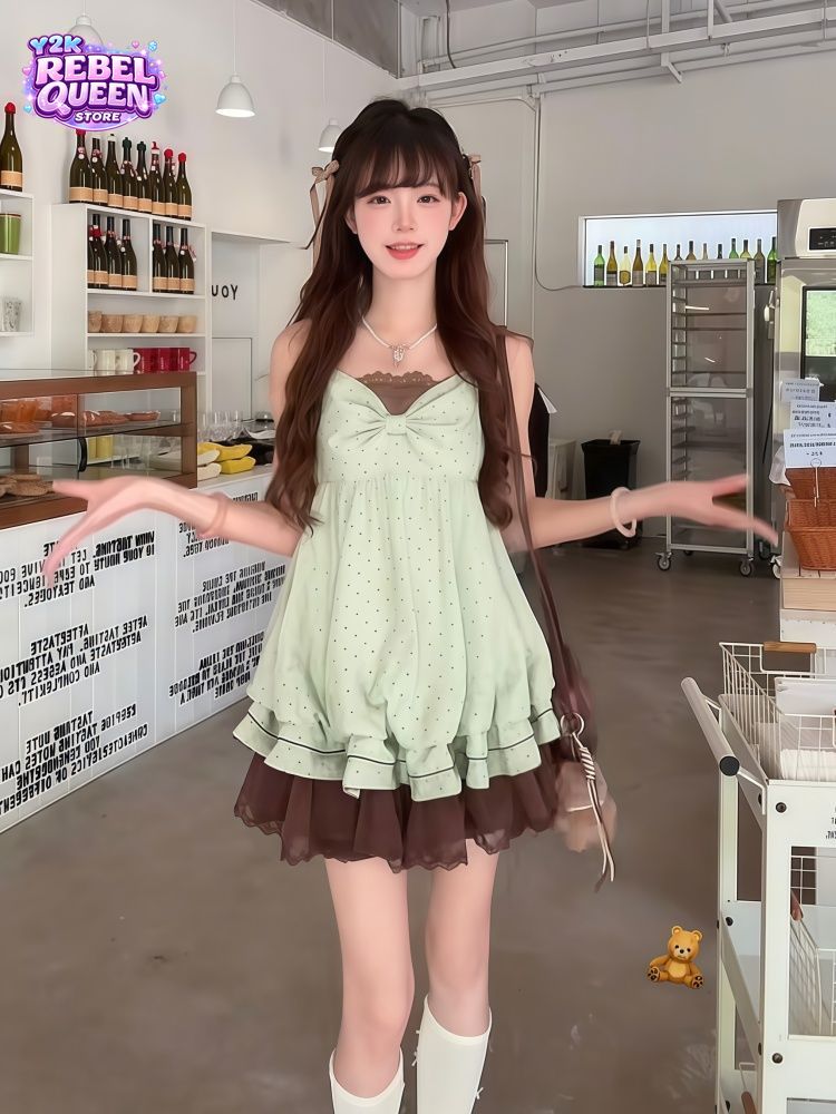 Vestido Mini Feminino Coquette - Elastic Lace Trim avaliação e preço